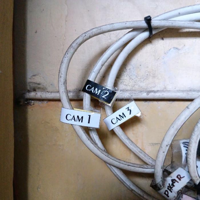 

Sticker Kabel CCTV 8 channel Set Uk. 6x1 cm