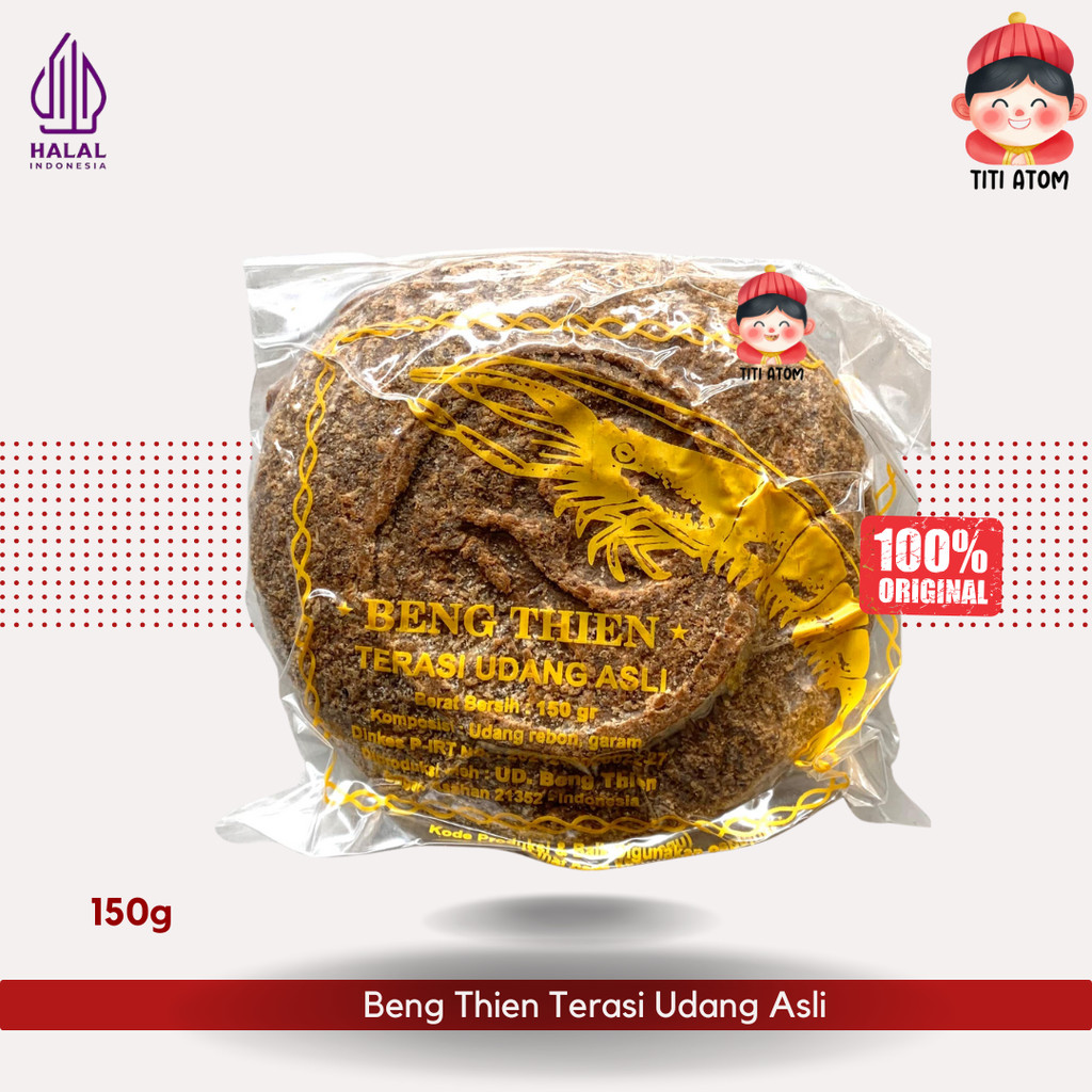 

Beng Thien Terasi Udang Asli Bagan Asahan 150g