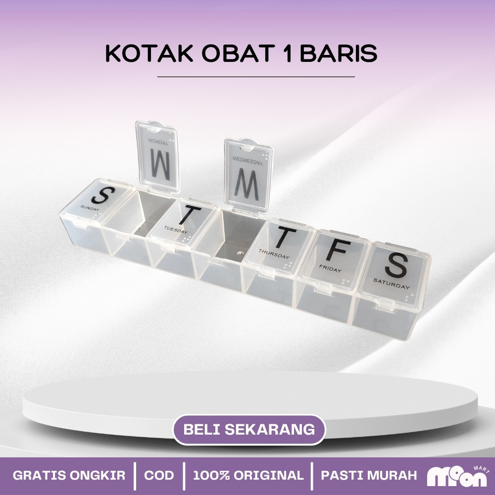 JEDI Kotak Obat / Tempat Obat / Tempat Obat Harian / Kotak Obat Harian / Medicine Box / Kotak Obat 7