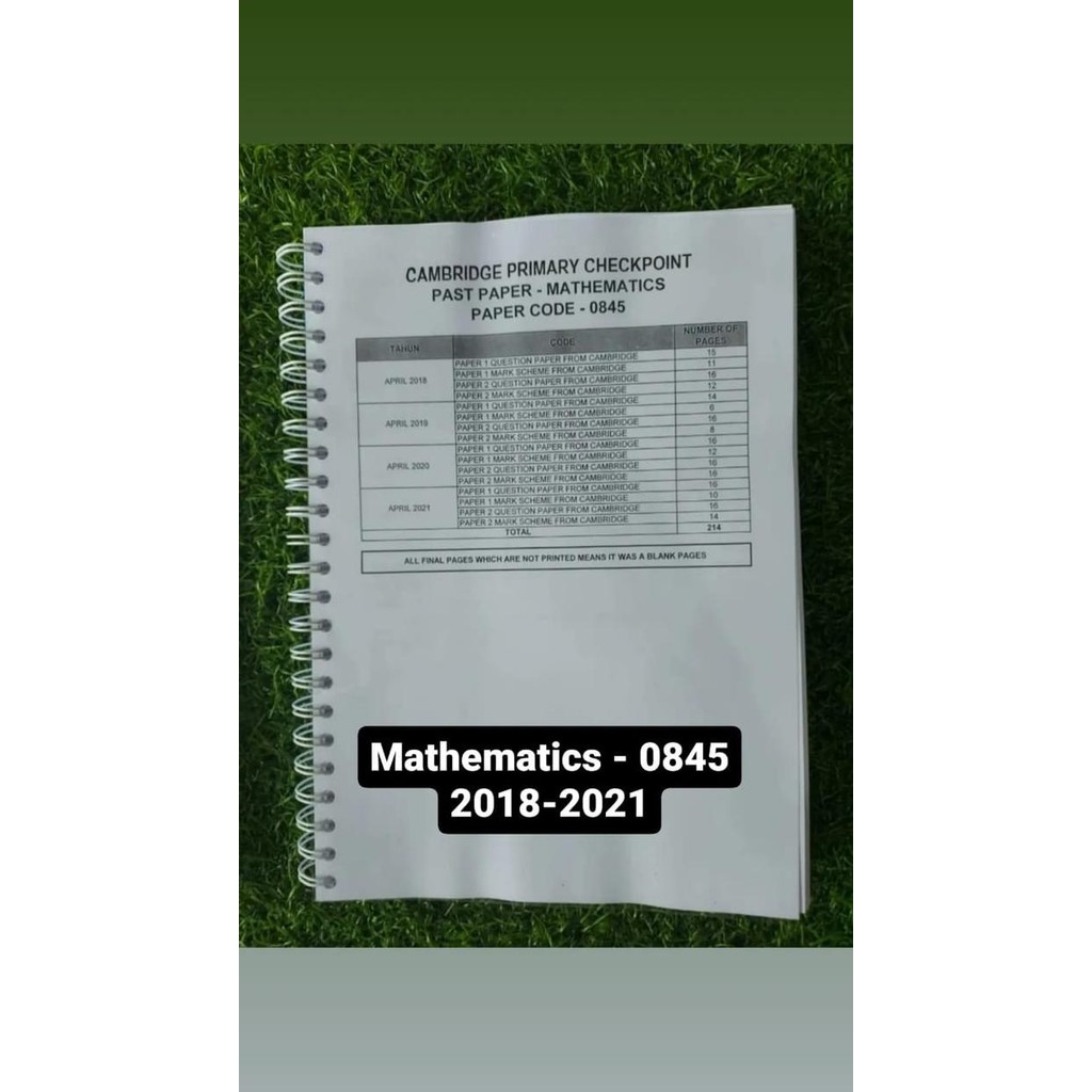 

PROMO!Cambridge Primary Checkpoint Past Paper - Maths READY