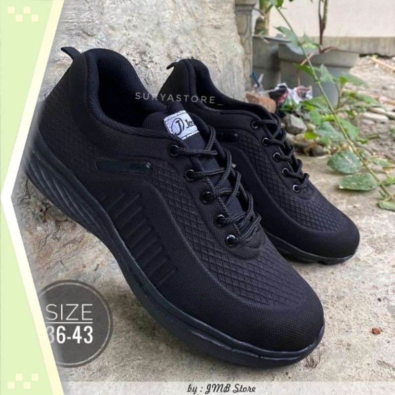 Sepatu Keren Kekinian Sekolah Anak SD SMP SMA / Sepatu Sekolah Hitam Polos Josley Sepatu Hitam Laki 