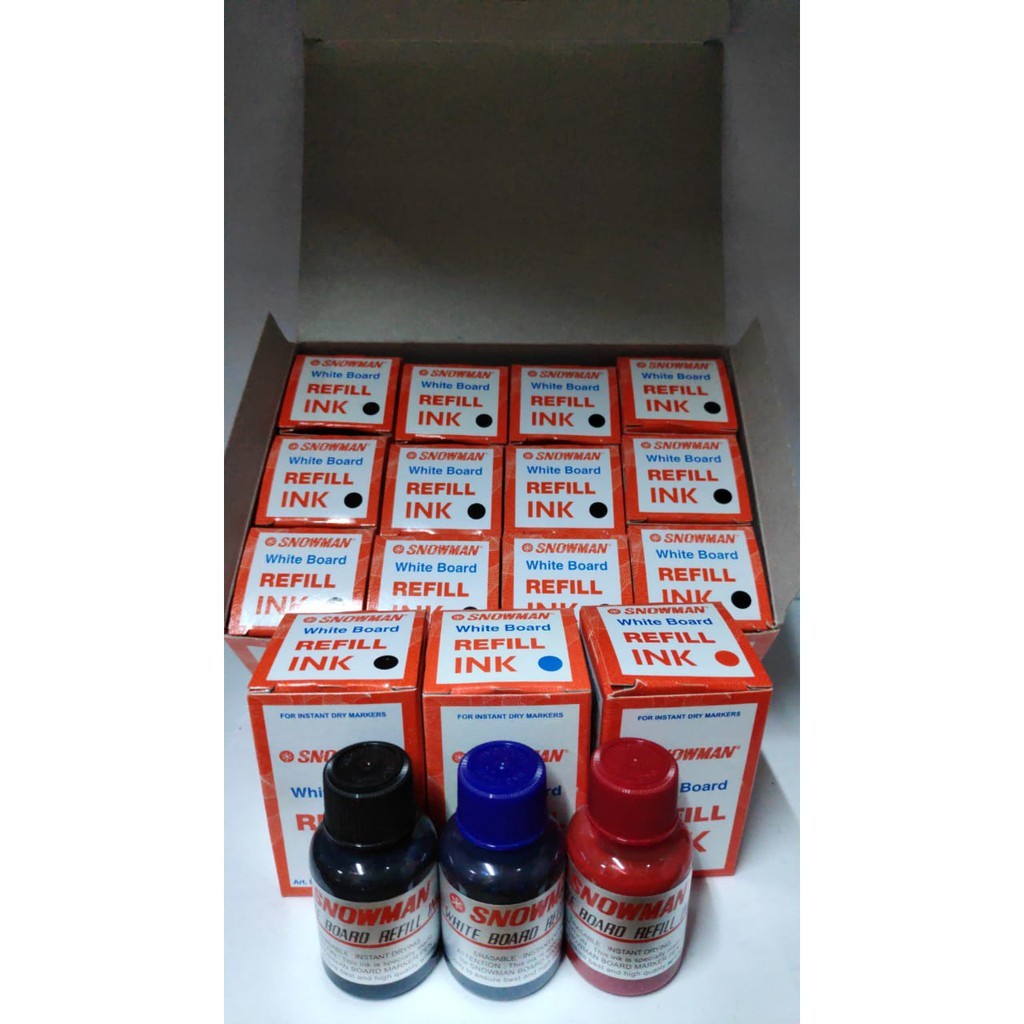 

[12 pcs] REFILL/ ISI ULANG TINTA WHITEBOARD SNOWMAN