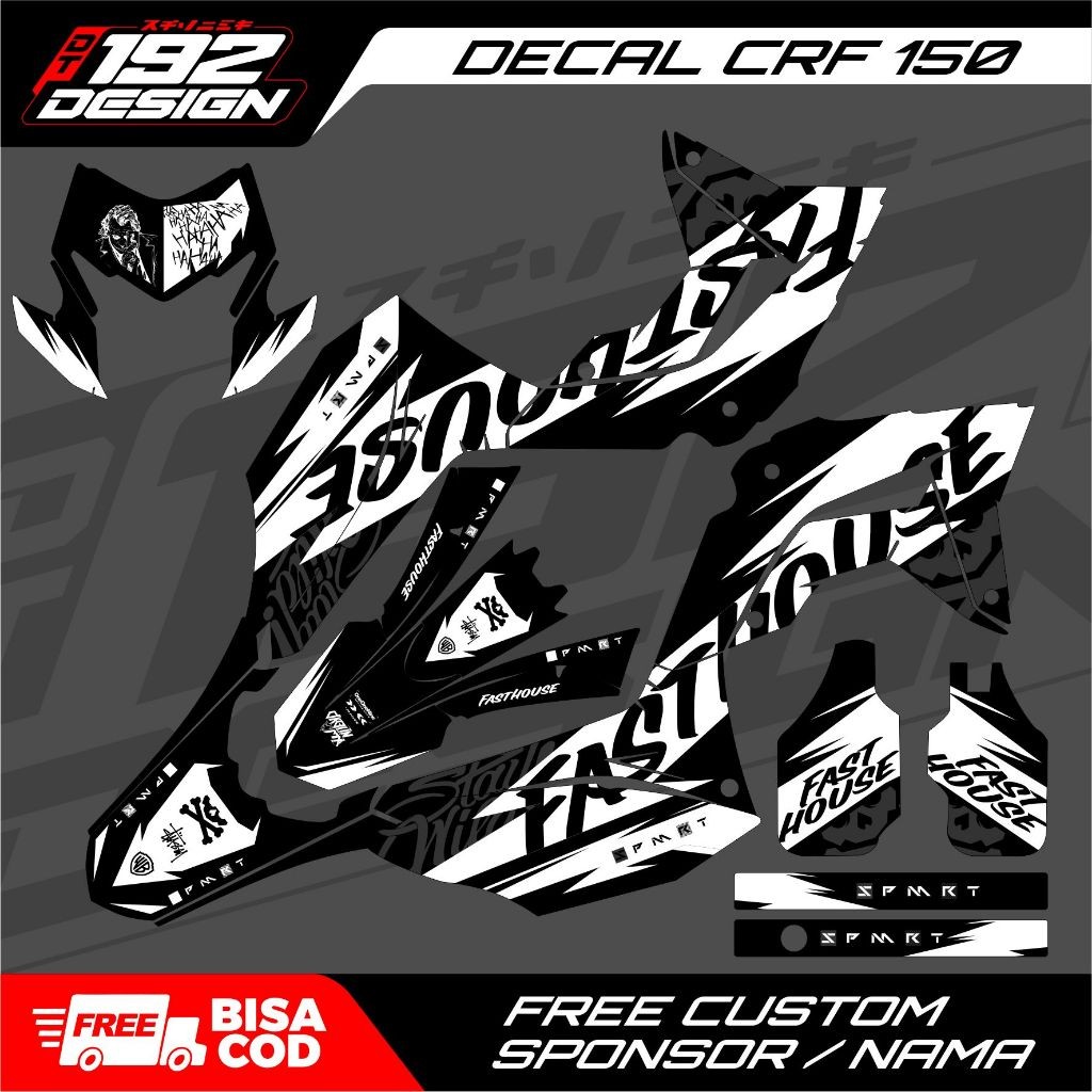 

Decal Crf 150 L Design Fasthouse V2 Full Body Custom