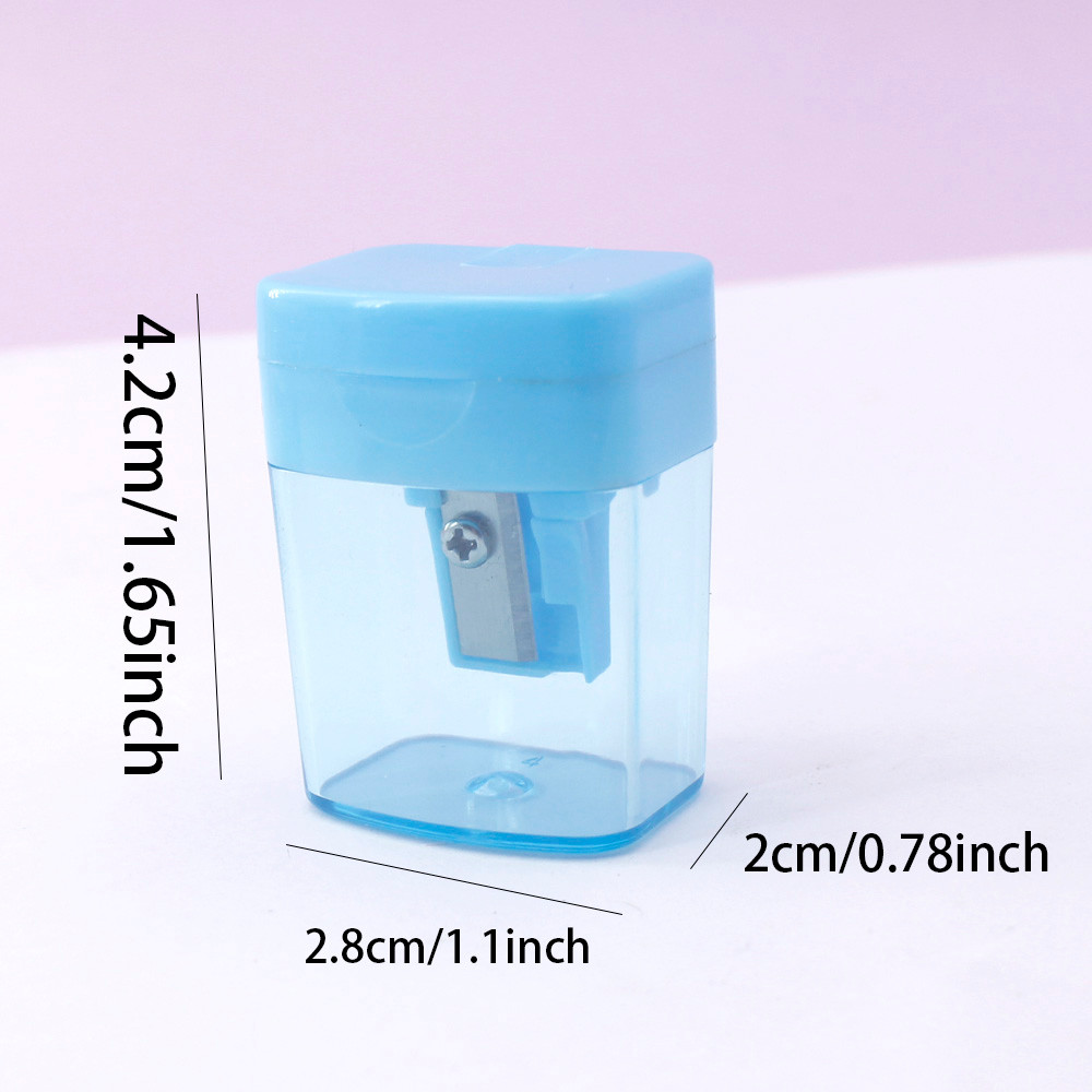 

Macaron color small single-hole plastic pencil sharpener suitable for student use，durable and easy to sharp