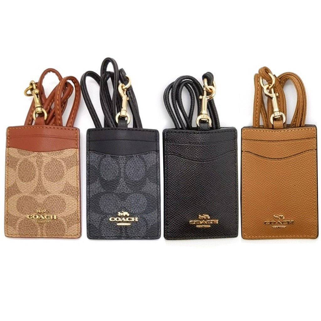 

COD Logo Logam Lima Warna 32475 73602 65573 Coach Card Holder Lanyard Name Card (Dust Bag + Paper Bag + Carton + Envelope + Black Card)