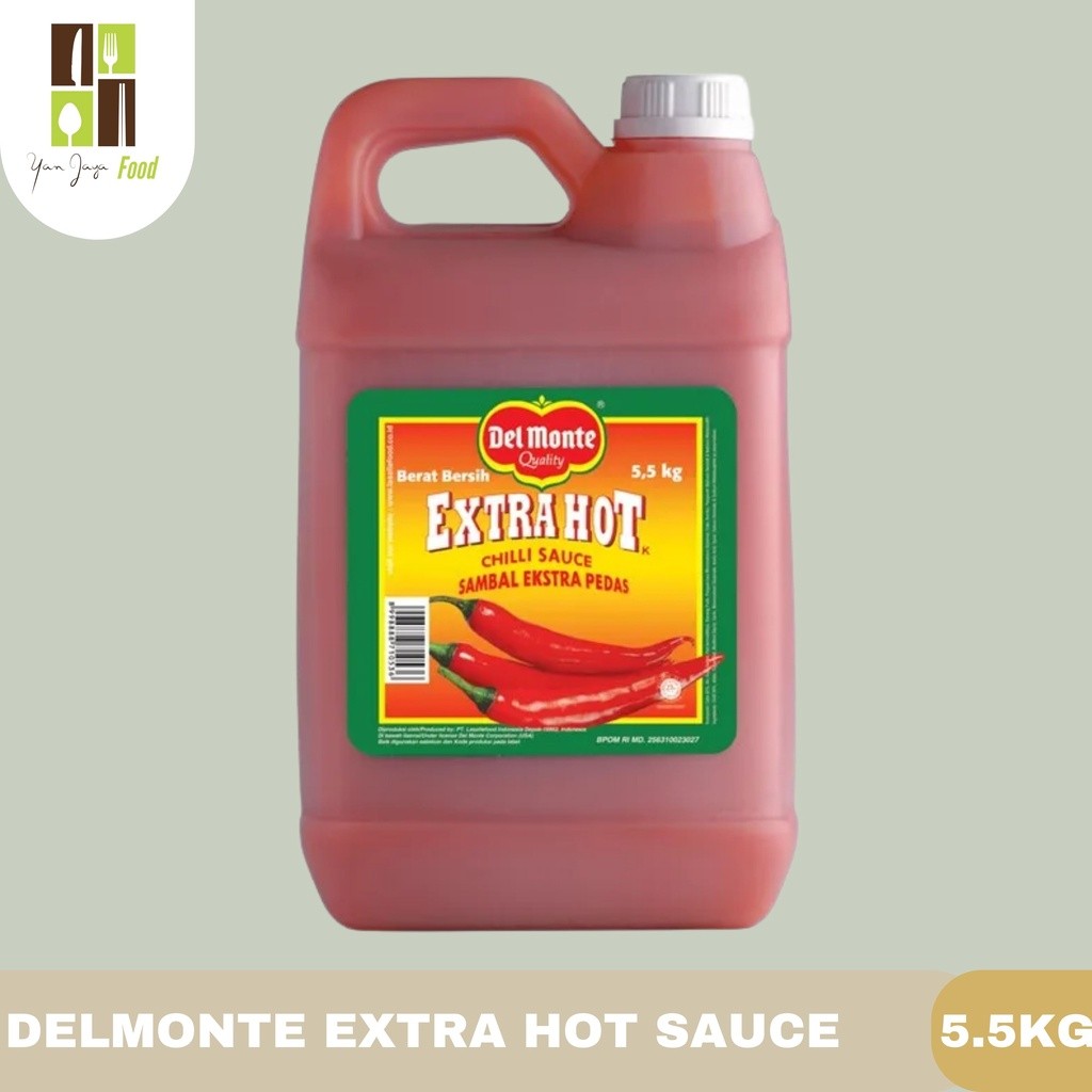 

Del Monte/delmonte Sauce Sambal Jerigen [Extra Hot 5.5kg / Saus Tomat 5.7kg]