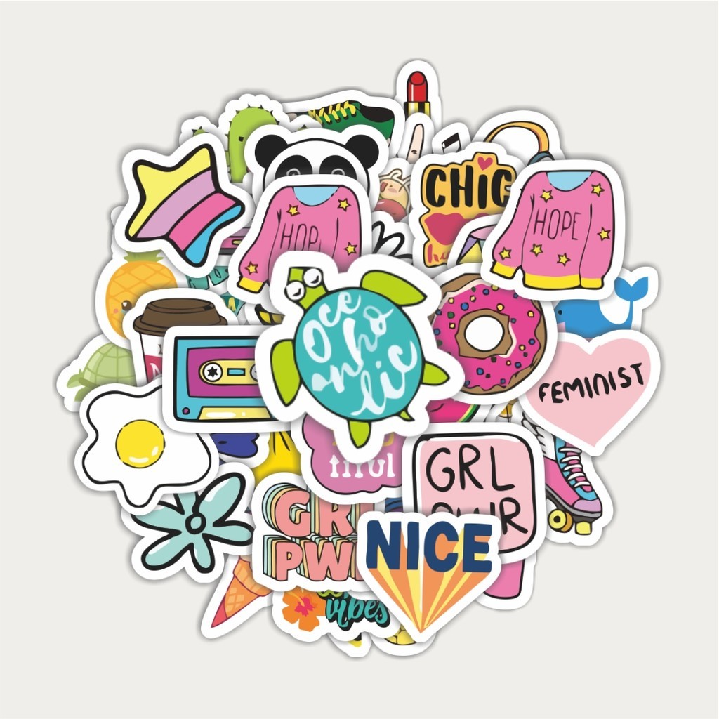 

Sticker Pack Stiker VSCO Girls & Boys | Sticker TUMBLR | Stiker LAPTOP KOPER HELM