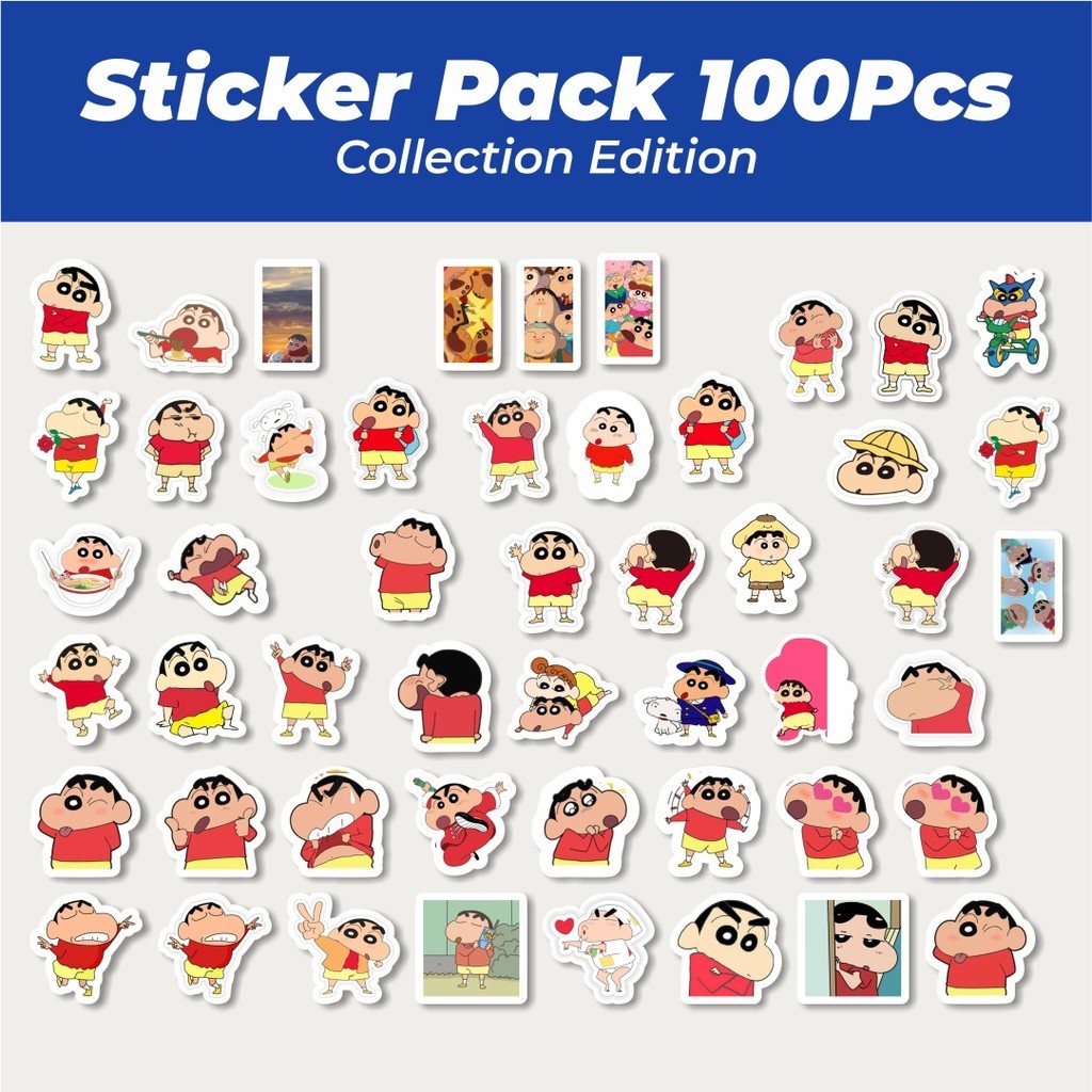 

Hot Stiker Kartun Shincan Lucu Anti Air Stikers Berperekat Waterproof Sticker Decal Buat Motor Helm Buku Journal Koper Casing HP Laptop Botol Minum