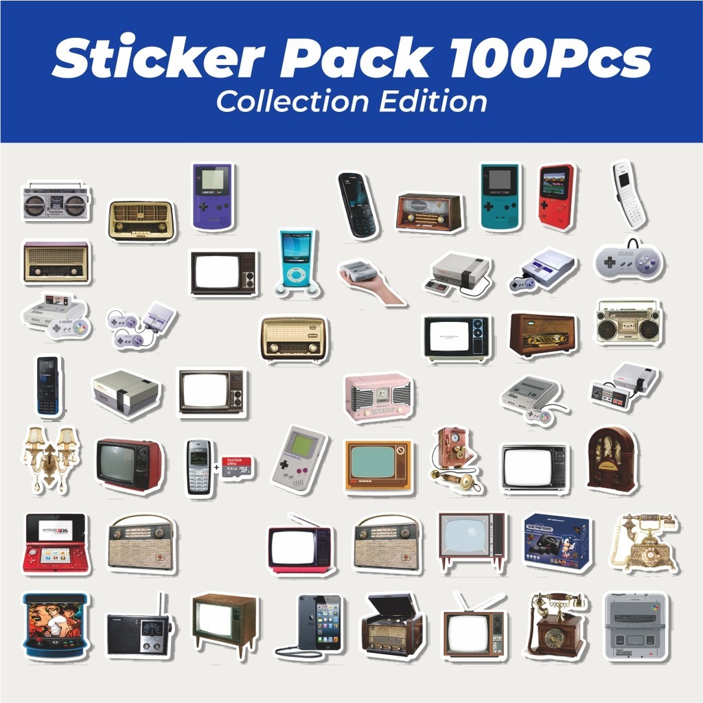 

Hot Stiker Aesthetic Retro Lucu Anti Air Stikers Berperekat Waterproof Sticker Decal Buat Motor Helm Buku Journal Koper Casing HP Laptop Botol Minum