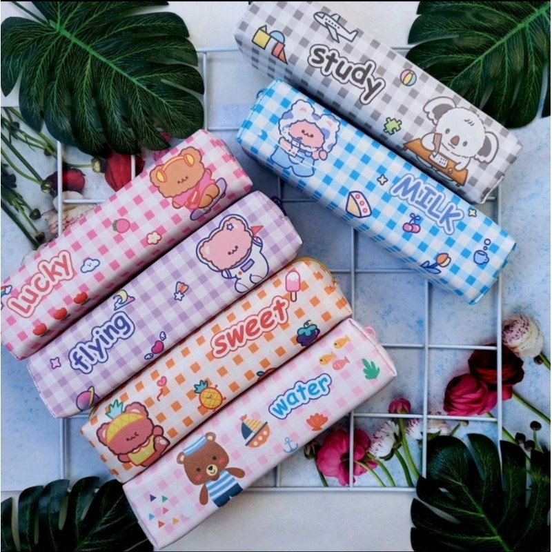 

Kotak Pensil Kanvas Lucu/Tepak Pensil Murah/Tempat Alat Tulis SImpel Cewek Cowok