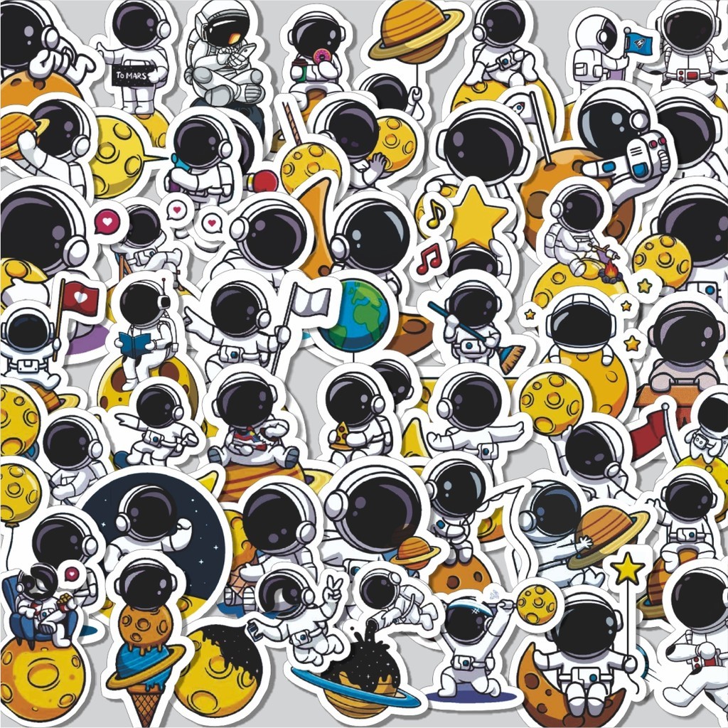 

Stiker Cutting Pack Stiker Astronot V3 Isi 100Pcs Series Aesthetic Lucu Keren Untuk Koper Bahan Vynil