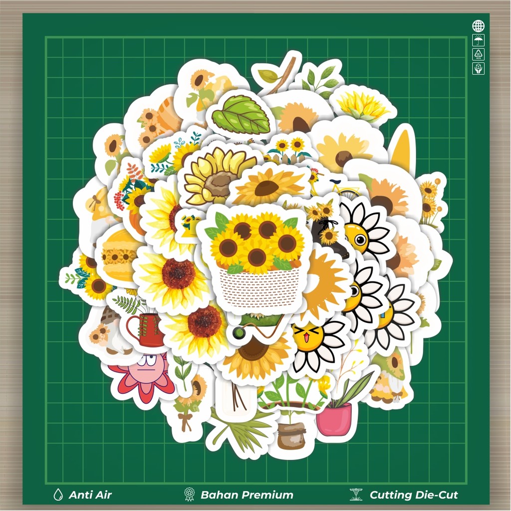 

HOT 50 PCS STIKER Sticker Kartun Bunga Aster Elemen Kawaii Stiker Fashion Cars Decal Dingin Kartu Album Custom Vinyl Anti Air- Sticker Aesthetic Buku Journal Koper Casing HP Tablet Laptop Helm Motor Botol Minum