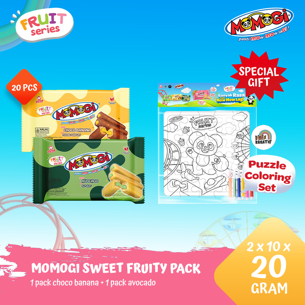 

MOMOGI SWEET FRUITY BUNDLE [ Free Puzzle Coloring Set ]