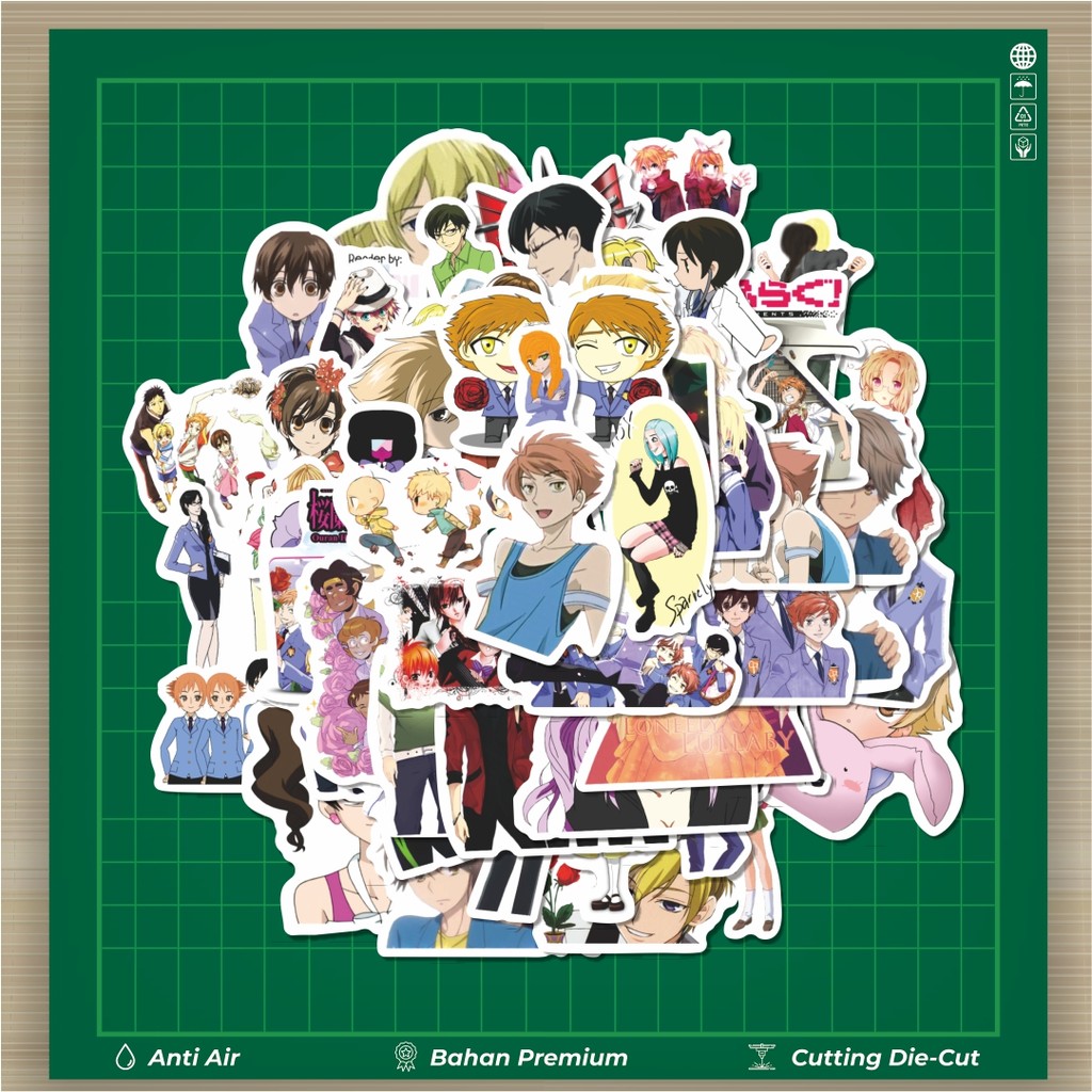 

HOT 50 PCS STIKER Stiker Anime Manga Ouran High School Host Club Stiker Fashion Cars Decal Dingin Kartu Album Custom Vinyl Anti Air- Sticker Aesthetic Buku Journal Koper Casing HP Tablet Laptop Helm Motor Botol Minum
