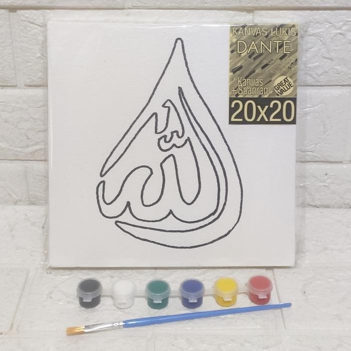 

Mewarnai Sketsa Kanvas Lukis Kaligrafi - 20x20 ALLAH