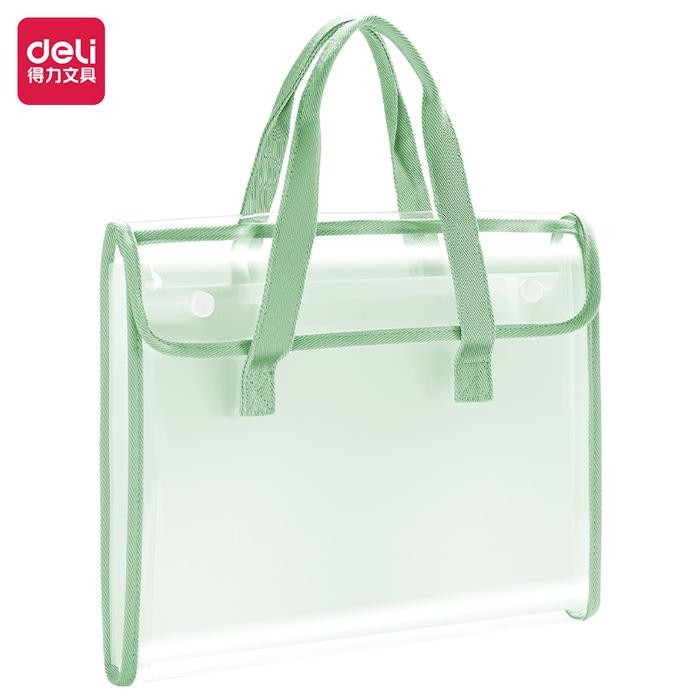

Deli Document Bag Tas Folder / Tas Dokumen 7 Pembagi PM308 - Merah Muda