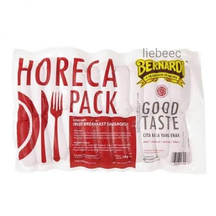 

[PROMO EXP TERBARU] BERNARDI Sosis Horeca pack 1kg | Sosis Sapi Breakfast 1 kg Bergaransi Terlaris