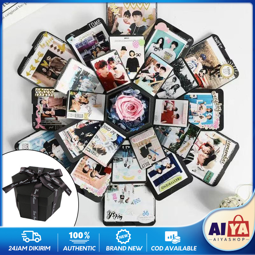 

Explosion Box Gift Box Kado Unik Anniversary DIY Photo Album Hadiah Kotak Ulang Tahun Gadis Hampers Box 5 Layer 1 Kotak Besar
