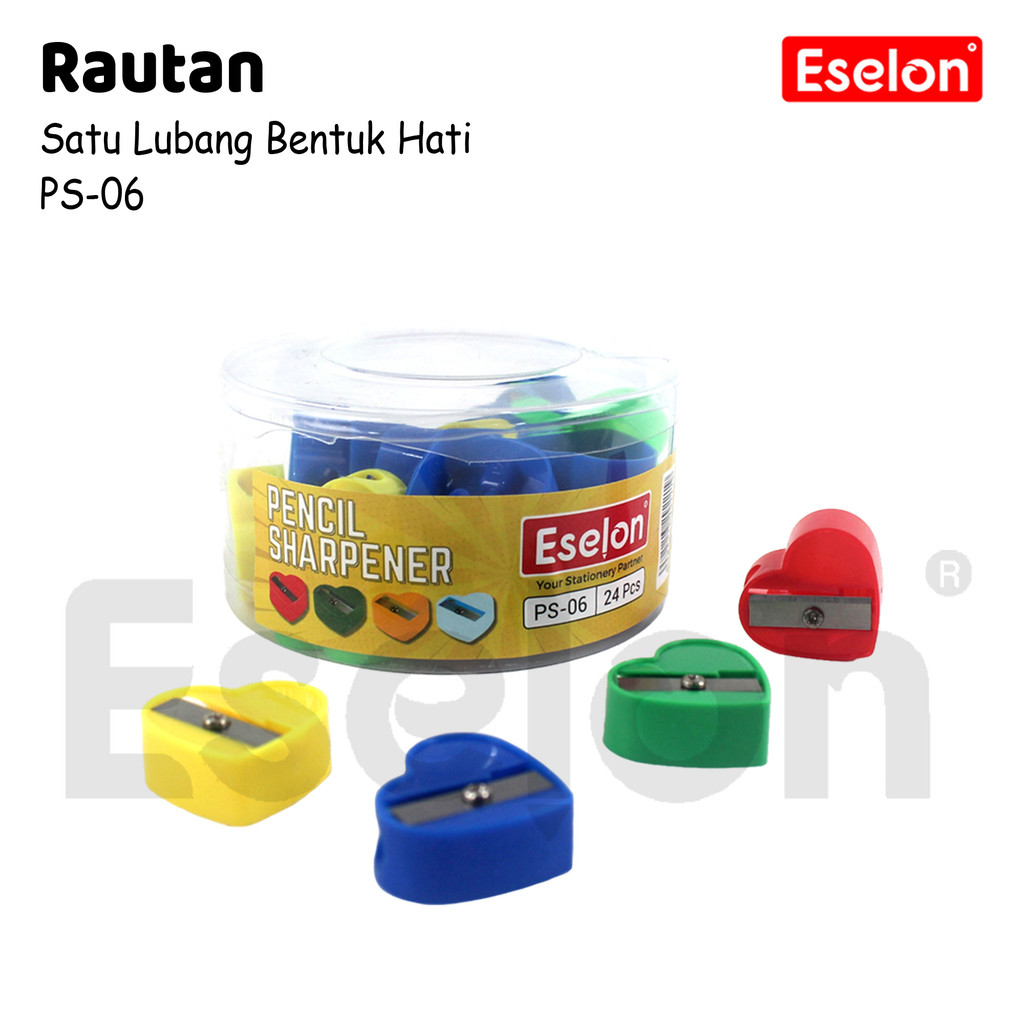 

24pcs Rautan Tabung Bentuk Bunga Hati / 1pack Serutan Pensil