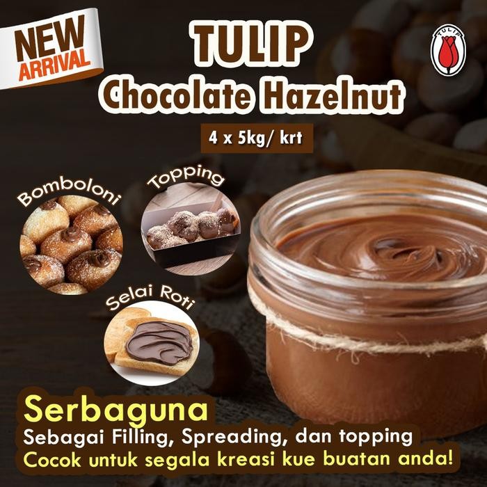 

Terjangkau -[NEW] TULIP FILLING HAZELNUT 500GR REPACK