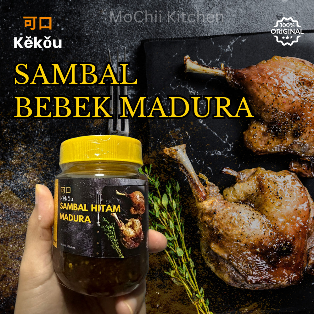 

SAMBAL BUMBU HITAM BEBEK MADURA / SAMBEL BEBEK HITAM MADURA / BUMBU HITAM MADURA 200ML TERLARIS!