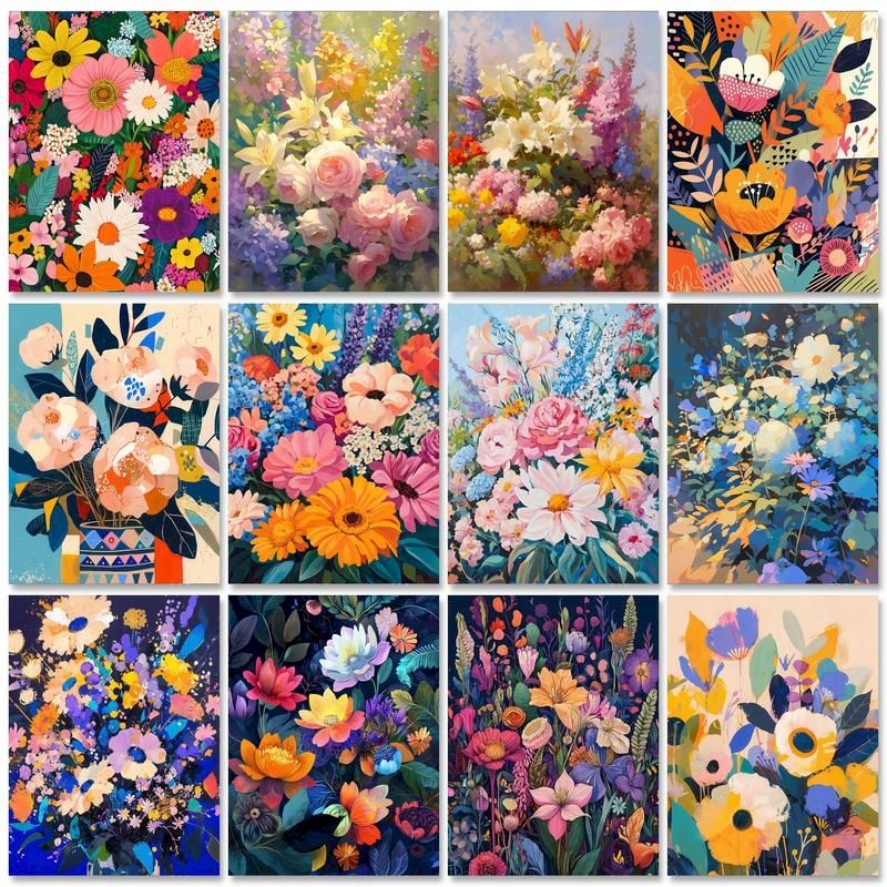 

GATYZTORY Flowers Painting By Number For Adults Drawing On Canvas DIY Pictures By Number Hand Painted Art Home Decor Gift