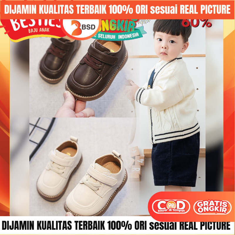 PROMO Sepatu Pantofel Flat Shoes Anak Perempuan Laki Laki Usia Sekolah TK SD SMP FL2022-98