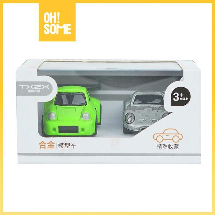 OHSOME - Mainan Pajangan Mobil TXZX Alloy Bee Car Isi 2 TX1300-16C