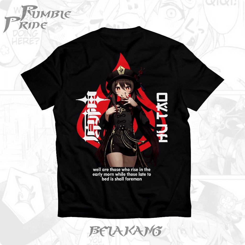 HUTAO GENSHIN IMPACT GI01# BAJU ANIME JEPANG | Kaos Anime | Cotton Combed 30s Unisex Kaos