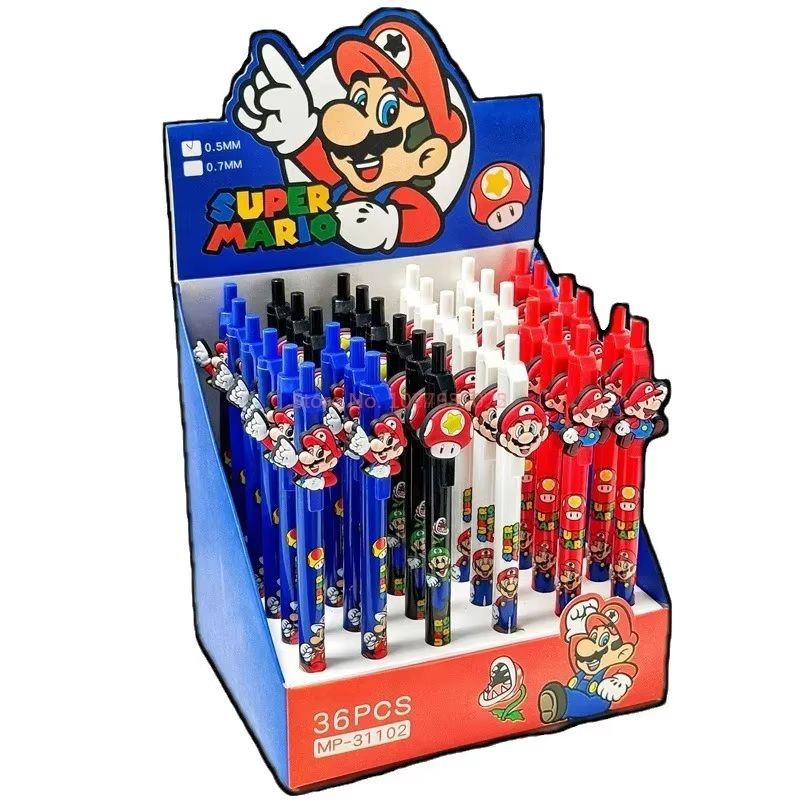 

36pcs Super Mario Mechanical Pencil Cute Writing Drawing Pencil Stationery School Supplies Wholesale