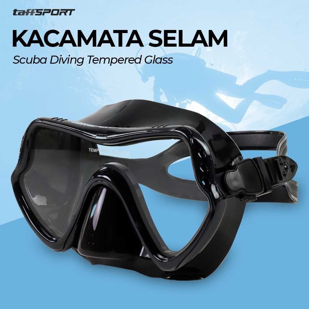 Kacamata Selam Scuba Diving Tempered Glass Kacamata Selam Snorkling alat kacamata selam
