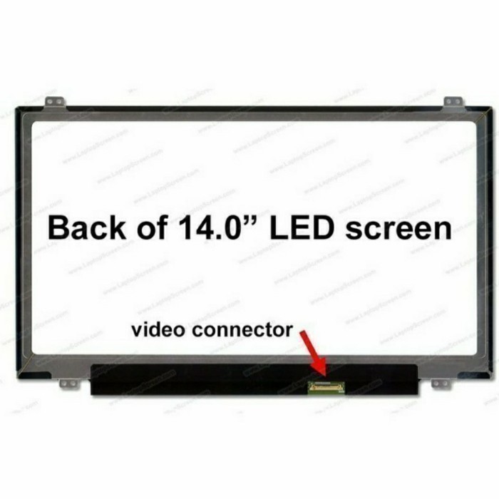 LED LCD Laptop Dell Inspiron 14 3000 14 3451 14 5458 Series ( 14.0 INCH 30PIN ) HD bonus packing kay
