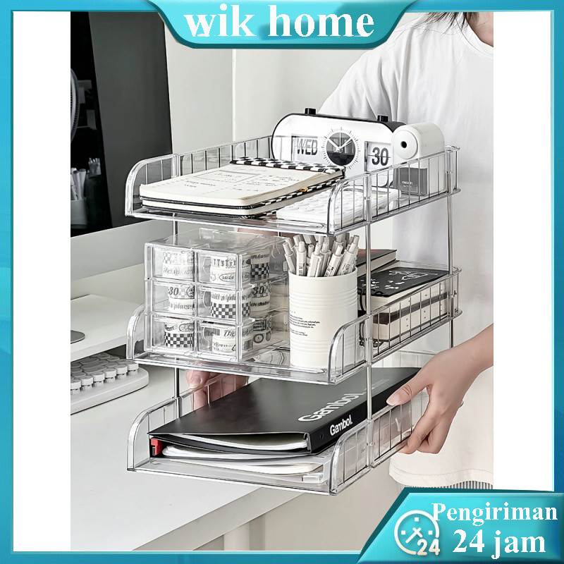 

COD Rak Dokumen Rak Kertas Stationary Rak Susun Rak Meja Stackable Document Tray Desk Storage Foldable 2-4 Tiers Rak Kertas File Dokumen Susun Akrilik File Kantor Penyimpanan File Kantor dan Organisasi Rak Penyimpanan Multifungsi Organizer Kertas/Buku