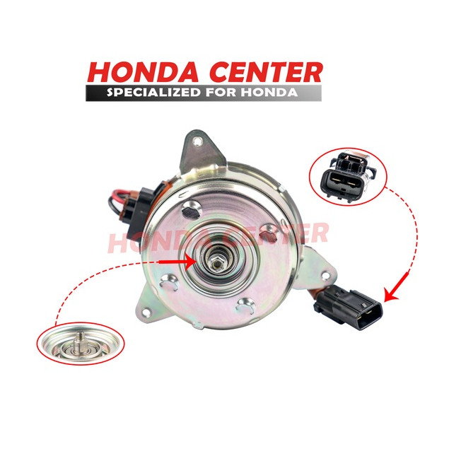 Motor Dinamo Fan Kipas Radiator Ac Honda Brio 2015 2016 2017 2018 2019 2020 2021 2022 2023 2024 2025
