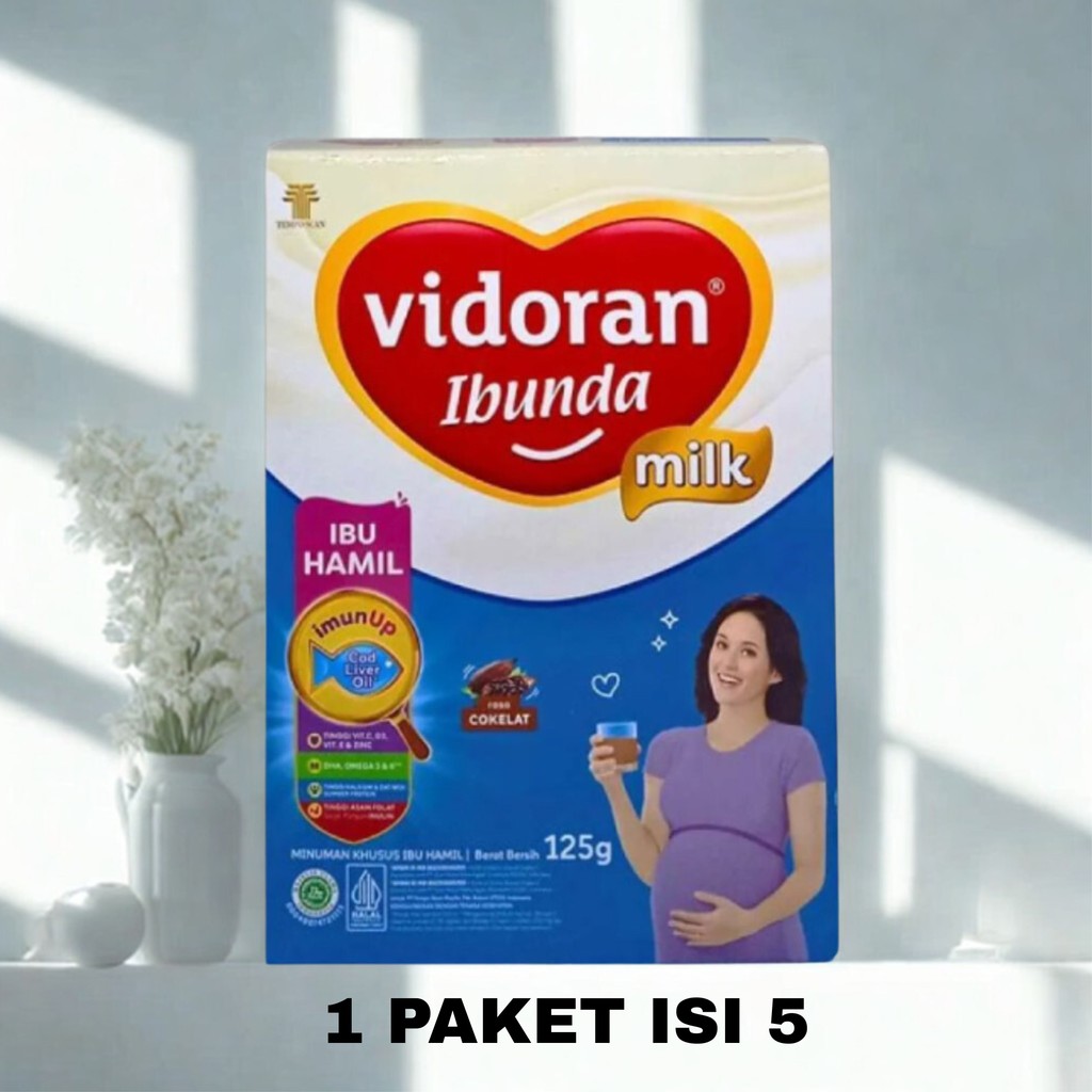 Vidoran Ibunda Hamil Cokelat 125gr Paket Isi 5 Susu Selama Kehamilan Bunda Susuqu