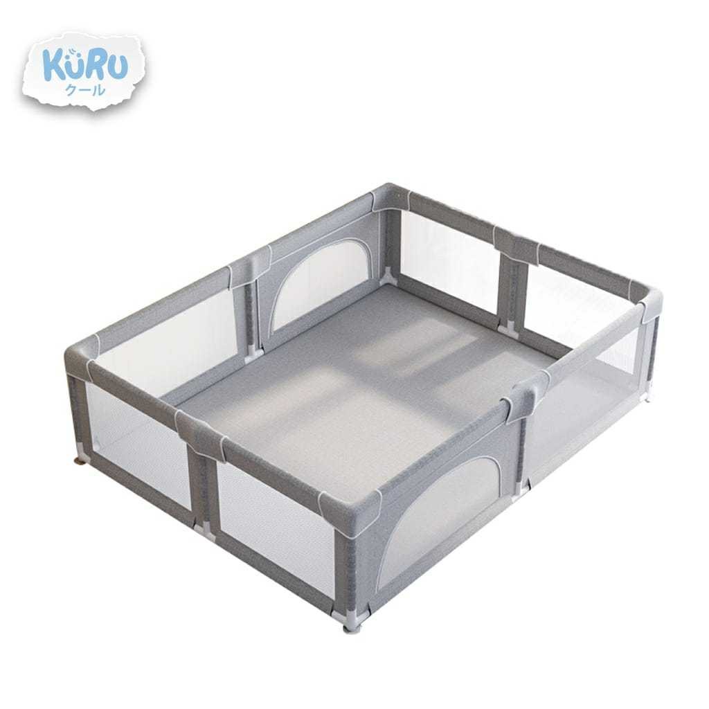 KURU - BABY PLAYPEN PLAYMAT 150X180 - GREY