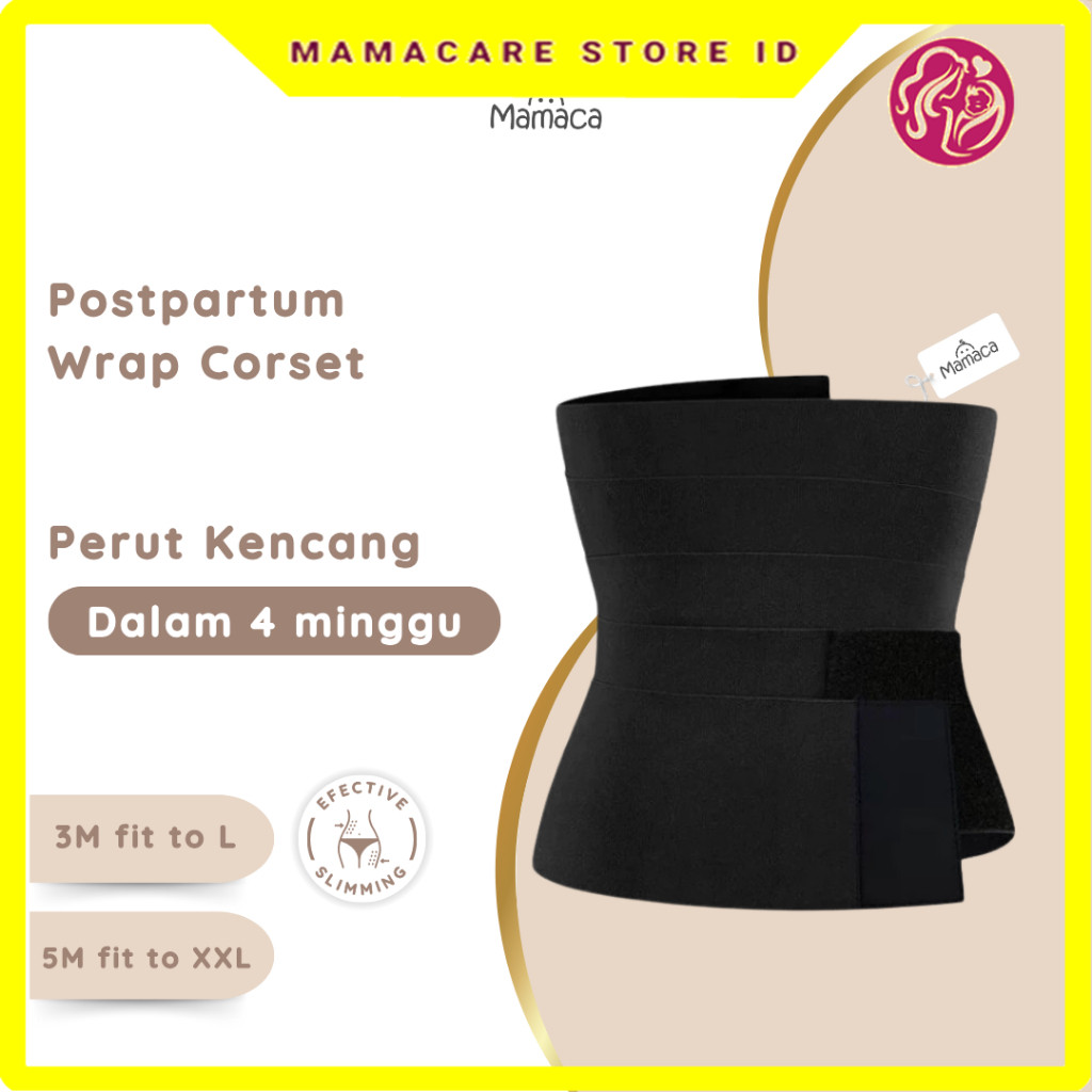 Postpartum Wrap Korset – Panjang 3-5 Meter, Bantu Kencangkan Perut Setelah Persalinan - Stagen Ibu M