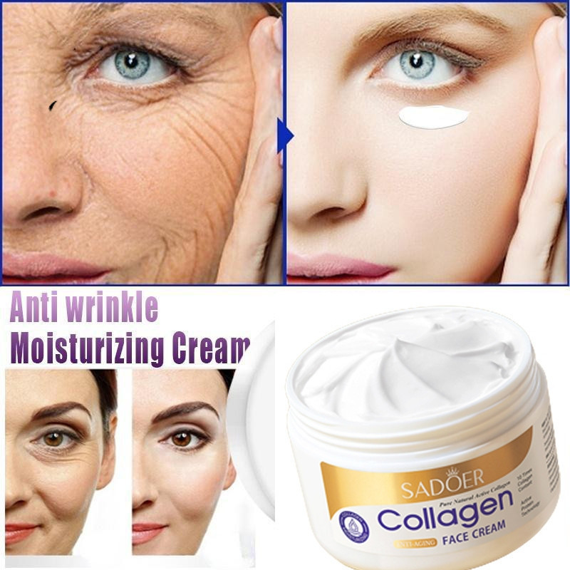 【COD】Collagen Cream Original Paket BPOM Siang Malam Retinol Cream 100g Whitening Anti Aging Perbaika