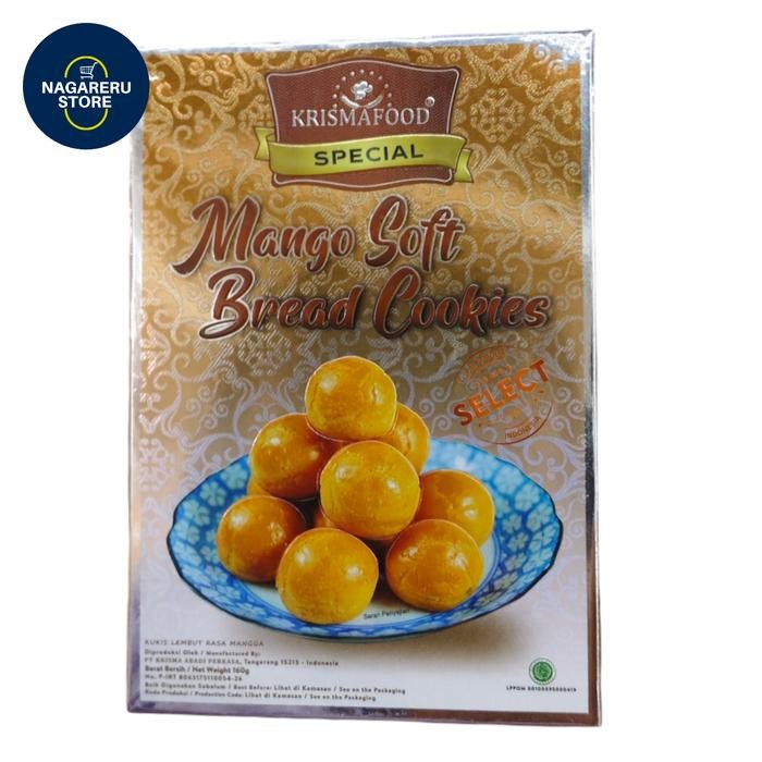 

Krisma food special mango soft bread cookies 160 gr