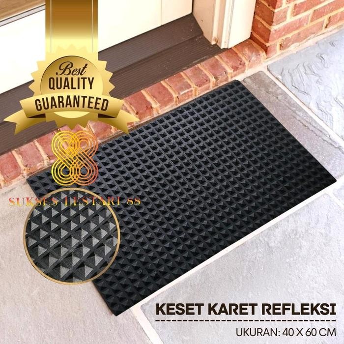 Keset Karpet Anti Slip Karet Refleksi Kaki Tangan - -