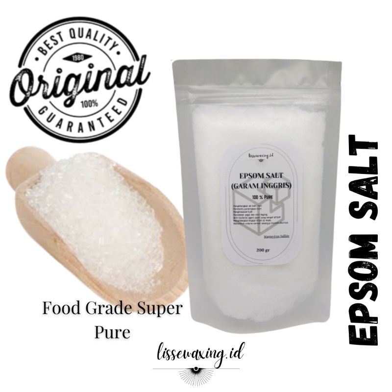 

PROMO!Garam Kesehatan / Epsom Salt / Garam Inggris Grade Super / Food Grade (200 gr)READY