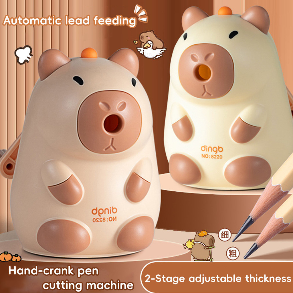 

Rautan Pensil Kapibara - Rautan Pensil Putar Manual Untuk SD, Tahan Lama & Auto Masuk Pensil