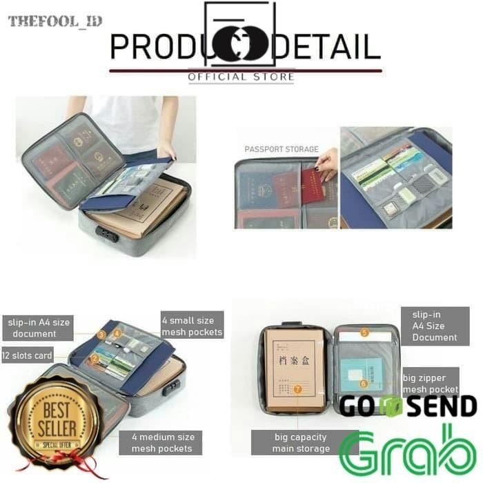 

TF Document Storage Bag / Penyimpanan Dokumen / Dijamin Dokumen Aman - Hitam