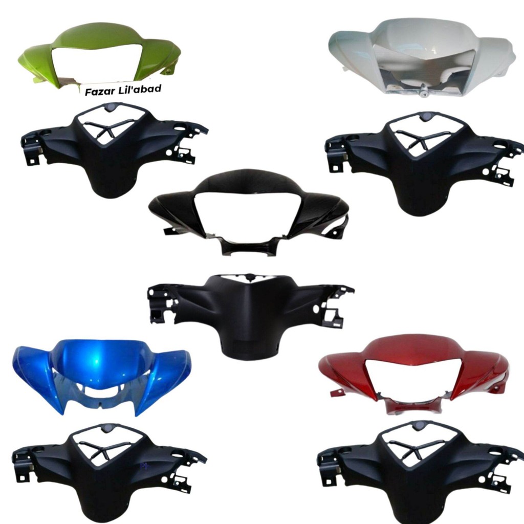 Batok Depan Belakang Mio J Variasi Warna Hitam Putih Merah Biru Hijau