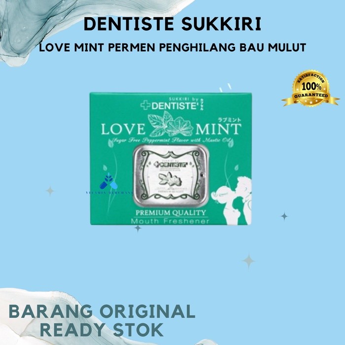 

Dentiste Sukkiri Love Mint Permen Penghilang Bau Mulut Segar - w&w