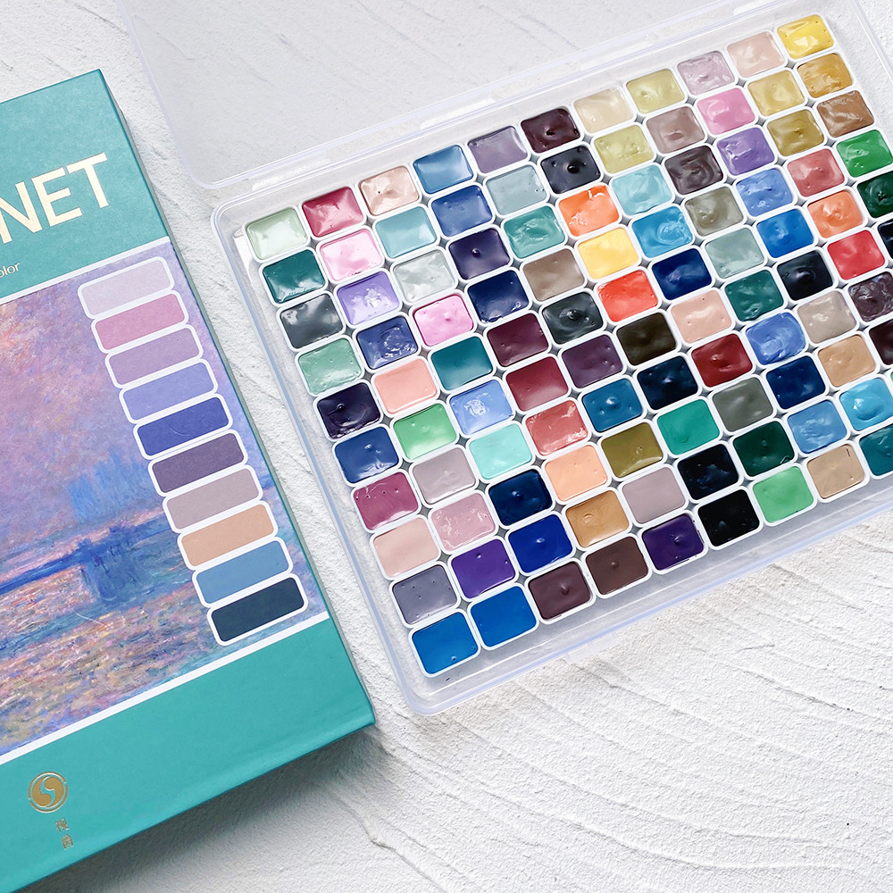 

SUPER VISION Artist Watercolor Pigment Macaroon/Morandi Advanced Watercolor Dispense 110 colors 1ml Professional Art Supplies