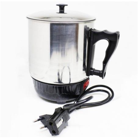 Teko Pemanas Air Mug Listrik 12 cm Stainless Steel Kabel Minuman - 1700
