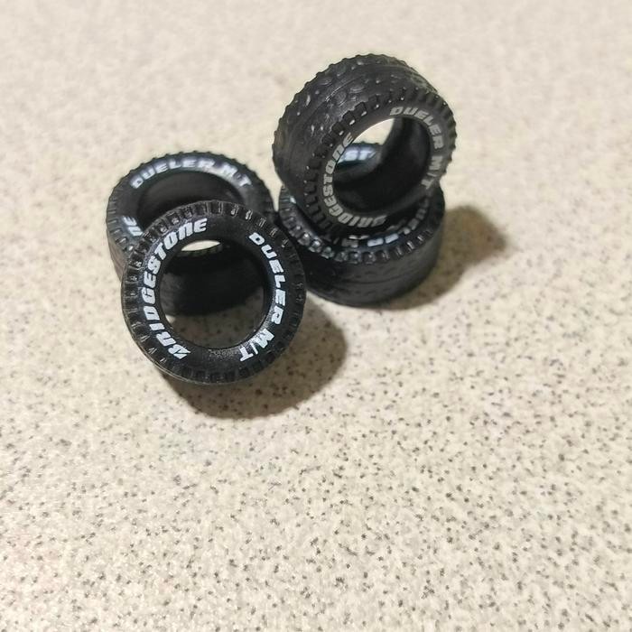 Diorama Diecast Ban karet Letter Bridgestone Miniatur Skala 64