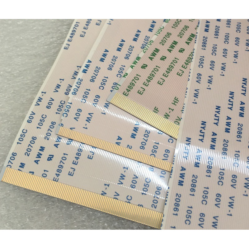 100MM Length E352017 AWM 20706 20861 105C 60V Ribbon Cable