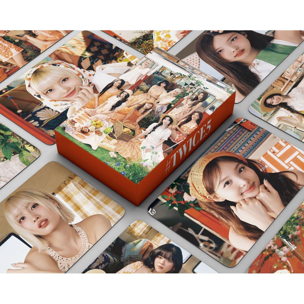 

55Pcs/Set Kpop New Album TWICE5 Japan Album Photocards Lomo Card Photo Cards For Fans Collection Gift
